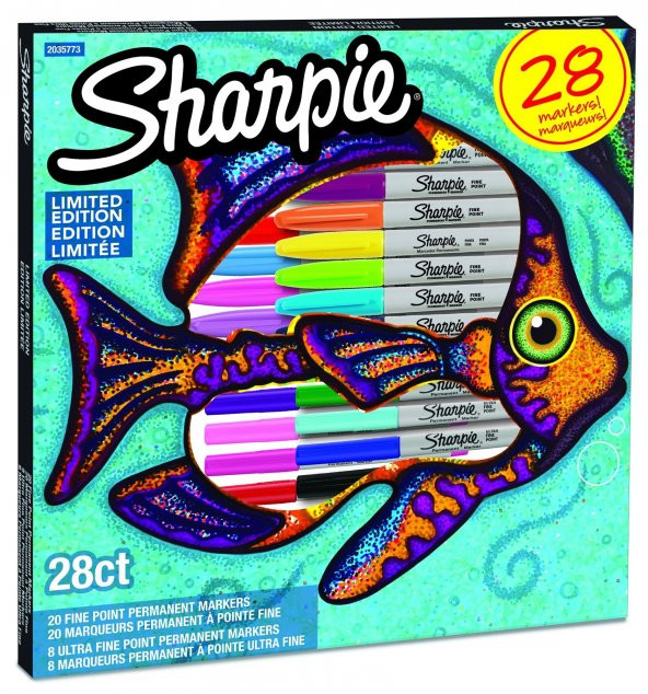 Sharpie Fine Permanent Markör Karışık  28Li - Balık