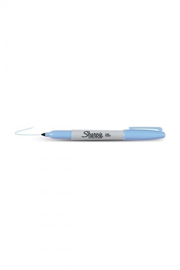 Sharpie Fine Permanent Yuvarlak Uç Açık Mavi 2 Adet - 1