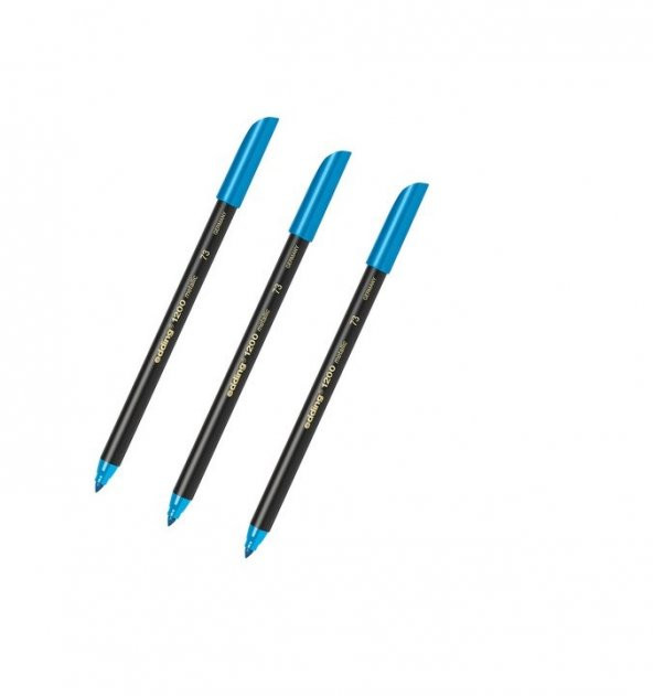 Edding 1200 Grafik Kalemi Metalik Mavi 3 Adet ürün görseli 1