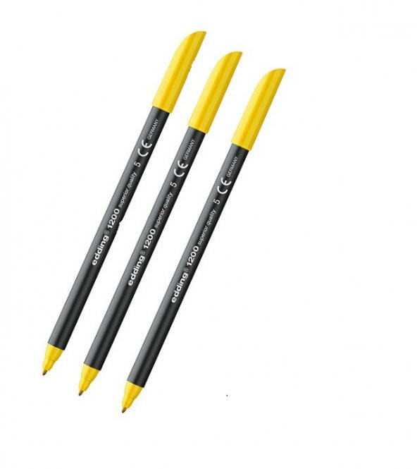 Edding 1200 Grafi̇k Kalemi̇ Sarı 3 Adet