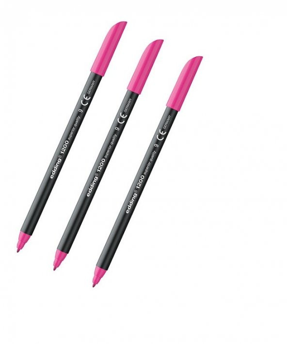 Edding 1200 Grafi̇k Kalemi̇ Pembe 3 Adet ürün görseli 1