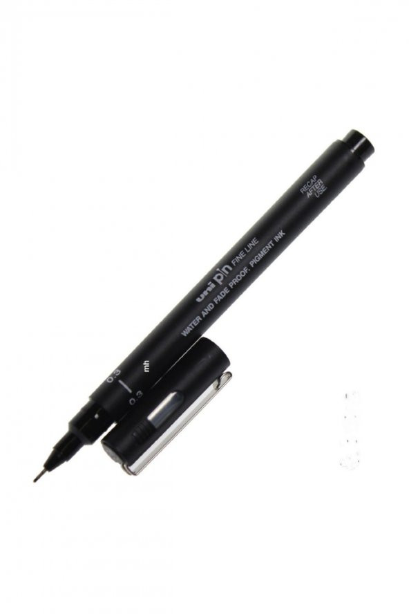 Uniball Pın 03200 Kırmızı Çizim Kalemi 0,3 Mm 3 Adet ürün görseli 1