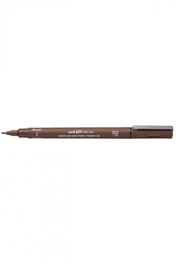 Uni-Ball Pin BR-200 Brush Fırça Uçlu Kalem Sepya Bronz