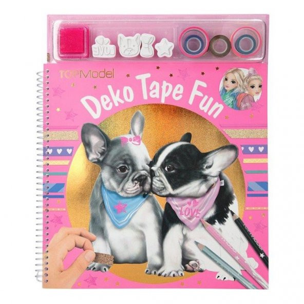 TOP MODEL Köpekli Boyama / Dekoratif Baskılı