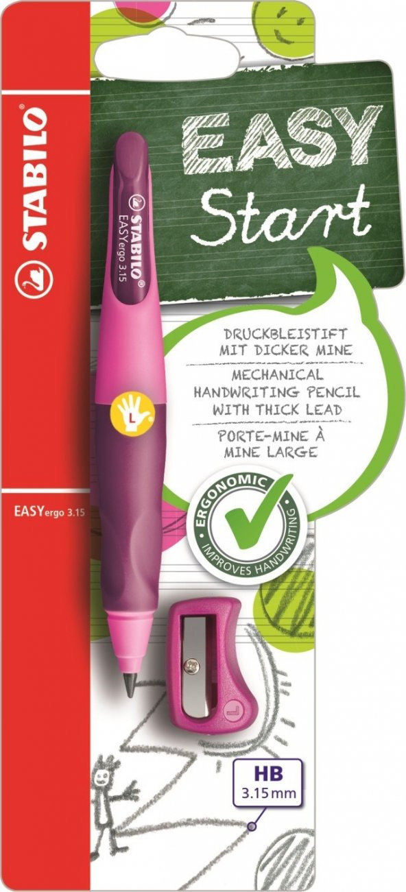 Stabilo Easyergo 3.15 Sol - Pembe & Lila Blister