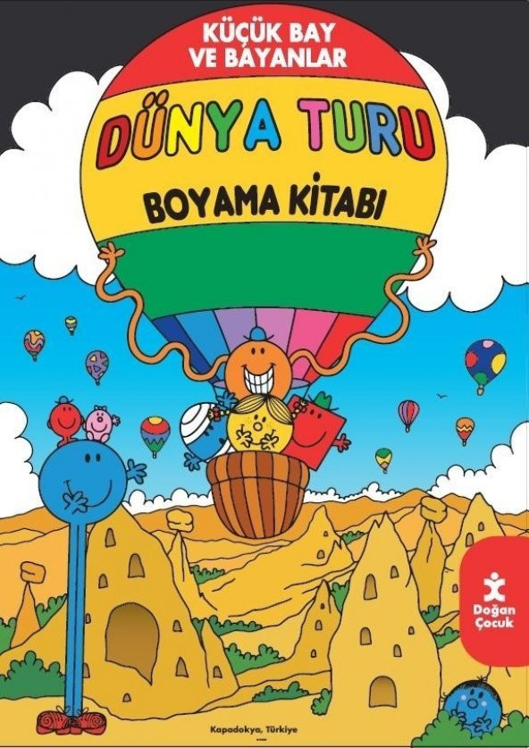 Küçük Bay ve Bayanlar Dünya Turu Boyama Kitabı