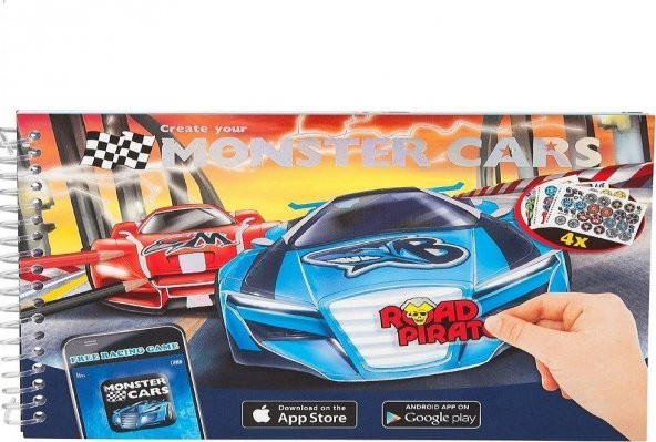 Monster 6245 Cars Cep Boy Boyama Kitabı