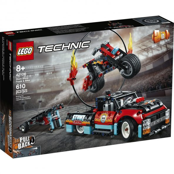 LEGO Technic 42106 Gösteri Kamyoneti ve Motosikleti