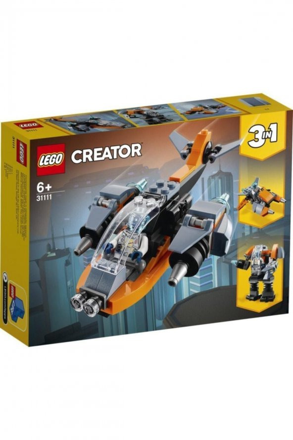 LEGO® Creator 3’ü 1 Arada Siber İnsansız Hava Aracı 31111