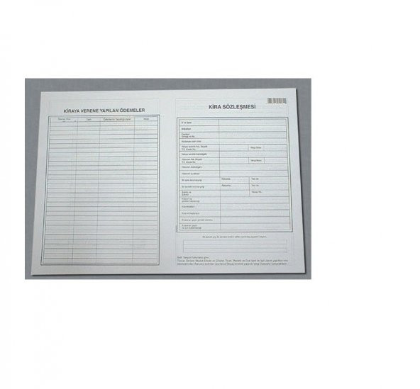 CEM KİRA KONTRAT SÖZLEŞMESİ 100 LÜ - 2