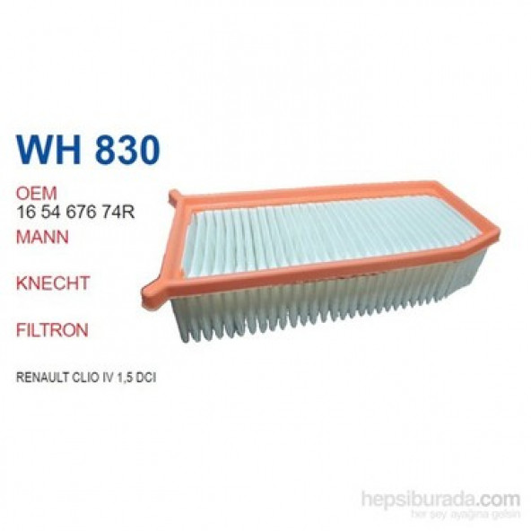 Wunder Filter Hava Filtresi Clio 4 1.5 Dci