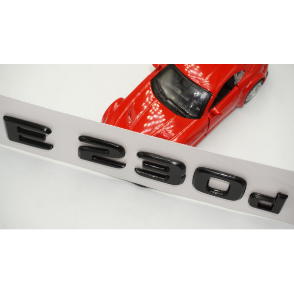 E 230d Bagaj Parlak Siyah ABS 3M 3D Yazı Logo - 4