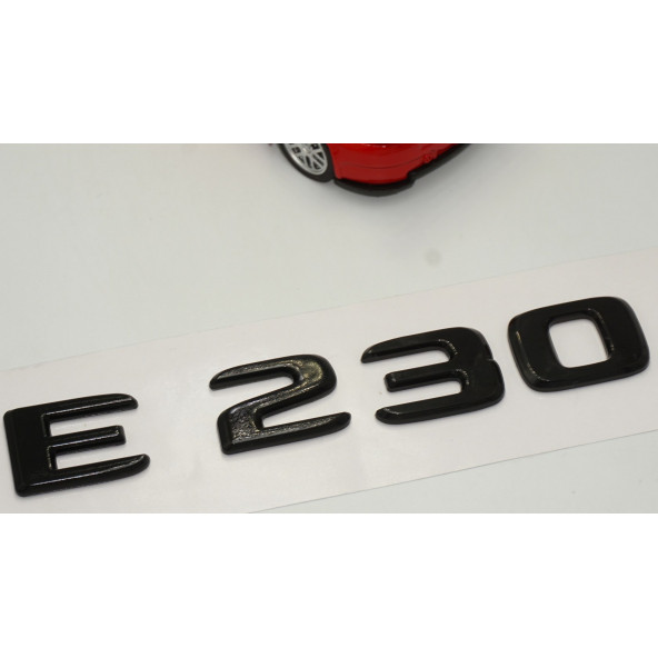 E 230 Bagaj Parlak Siyah ABS 3M 3D Yazı Logo - 3