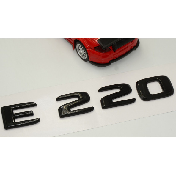 E 220 Bagaj Parlak Siyah ABS 3M 3D Yazı Logo - 3