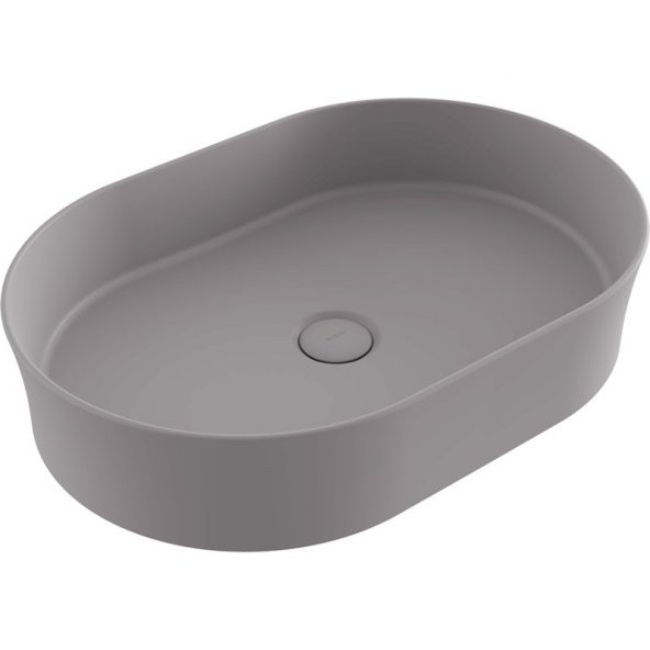Bocchi Slim Line Oval Lavabo 55x38 cm Mat Gri