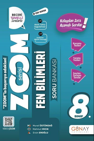 Günay 8.Sınıf Zoom Serisi Fen Bilimleri Soru Bankası (2022-2023)