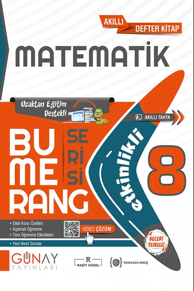 Günay 8.Sınıf Bumerang Etkinlikli Matematik 2024