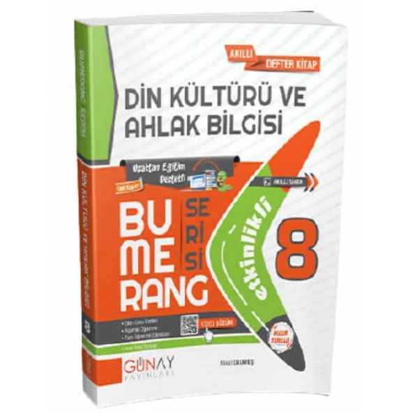 Günay 8.Sınıf Bumerang Etkinlikli  Din Kültürü ve Ahlak Bilgisi