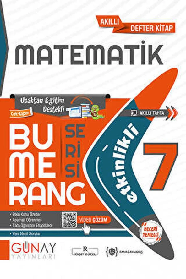 Günay 7.Sınıf Bumerang Etkinlikli Matematik 2024
