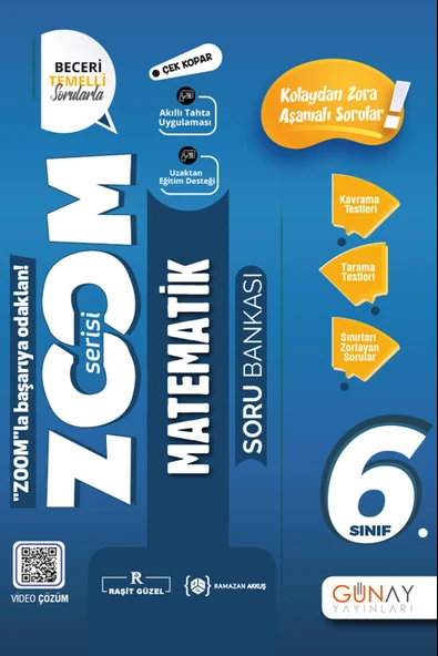 Günay 6.Sınıf Zoom Serisi Matematik Soru Bankası