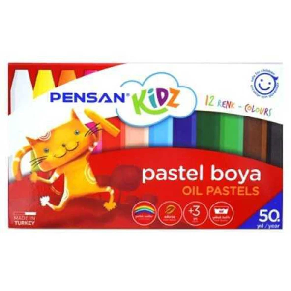 Pensan Kidz Pastel Boya 12 Renk 98060 (1 adet)