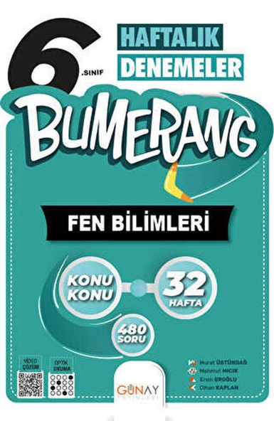 Günay 6.Sınıf Bumerang Fen Bilimleri Haftalık Denemeler