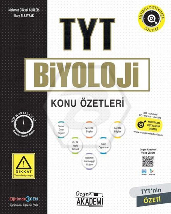 Üçgen Akademi TYT Biyoloji Konu Özetleri