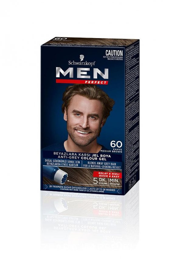 Schwarzkopf Men Perfect Erkek Saç Boyası 60 - Kahve - 2