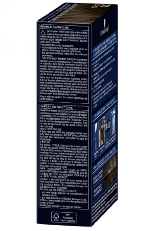 Schwarzkopf Men Perfect Erkek Saç Boyası 70 - Koyu Kahve 2 Adet - 3