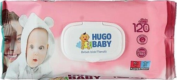 Hugo Baby Bebek Islak Mendil 120 Yaprak