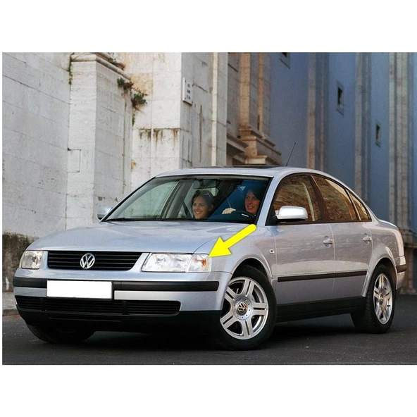 VW Passat B5 1997-2000 Ön Sol Sinyal Lambası Beyaz Buzlu 3B0953041C