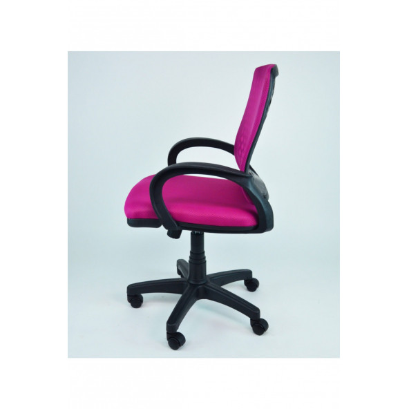 CLK Fileli Petek Ofis Büro Bilgisayar Koltuğu Sandalyesi PEMBE - 2