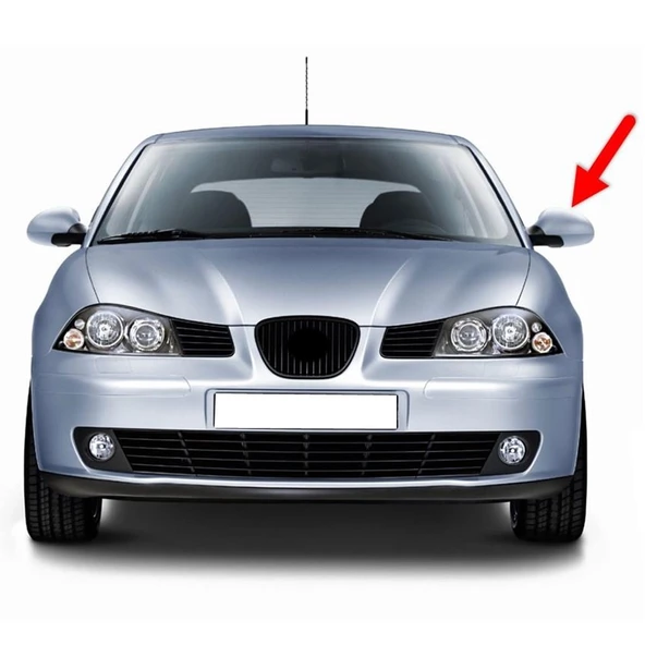 Seat Cordoba 2003-2009 Sol Yan Dış Dikiz Ayna Kapağı 6L0857537