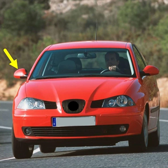 Seat İbiza 2002-2008 Sağ Yan Dış Dikiz Ayna Kapağı 6L0857538