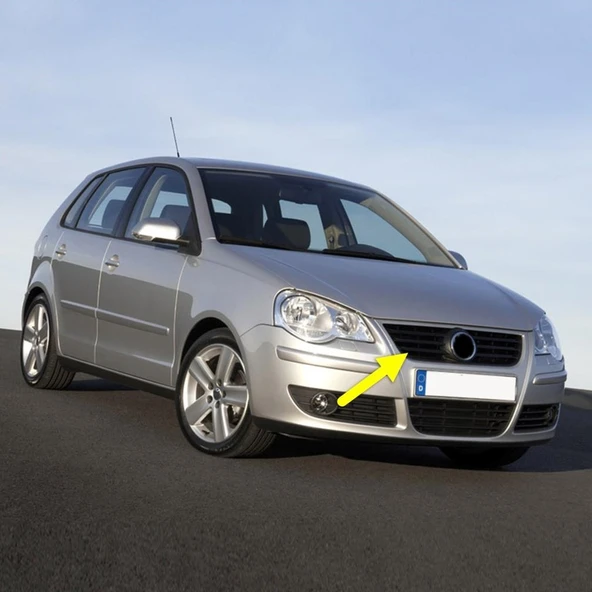 VW Polo 2005-2009 Ön Panjur Izgarası Siyah 6Q0853653E