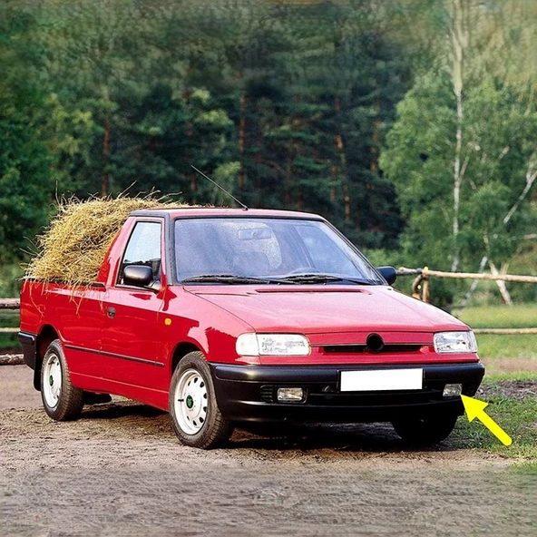 Skoda Pickup Pikap 1995-2001 Ön Tampon Sol Sis Farı Kapağı 6U0807431D