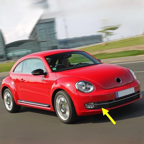 VW Beetle 2012-2016 Ön Tampon Sağ Sis Farı Kapağı Kromlu 5C5854662C