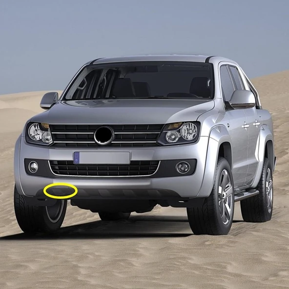 VW Amarok 2013-2016 Ön Tampon Sağ Alt Çeki Demiri Kapağı 2HH807155A ürün görseli 1