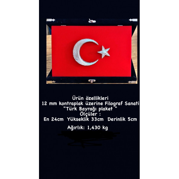 Türk Bayrağı Plaket