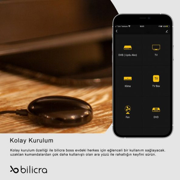 Bilicra Boss Akıllı Evrensel Wi-Fi IR Kumanda - 4