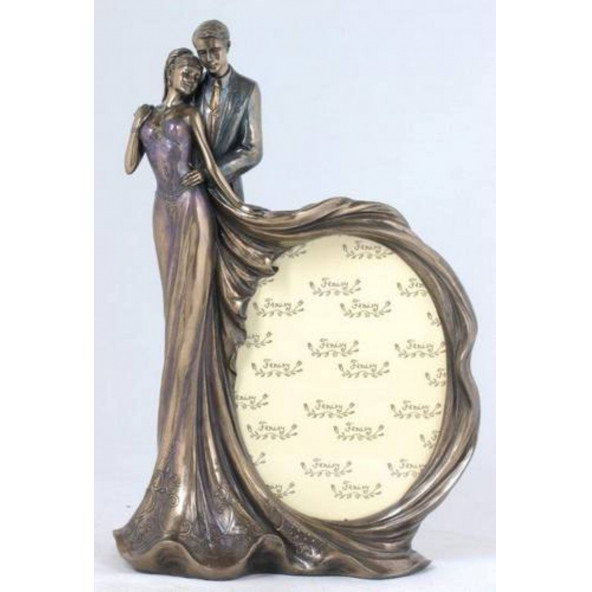 WISE Veronese Serisi-WISE GELİN DAMAT DÜĞÜN FOTOĞRAF ÇERÇEVESİ-31*21*10 CM.