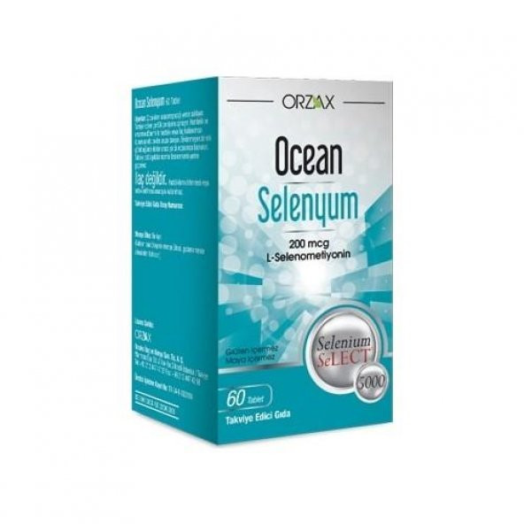 Ocean Selenyum 200 mcg 60 Tablet 8697595871959