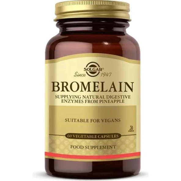 Solgar Bromelain 150 mg 60 Kapsül 033984004641