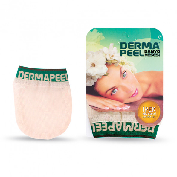 Dermapeel Doğal İpek Banyo Kesesi + Doğal İpek Yüz Kesesi Set - 3