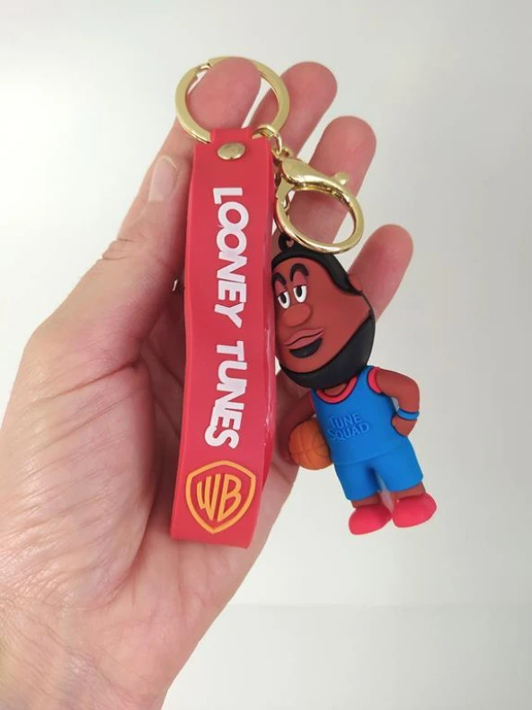 Space Jam Silikon Anahtarlık Çanta Süsü Oyuncak Araba Süsü - Resim 2