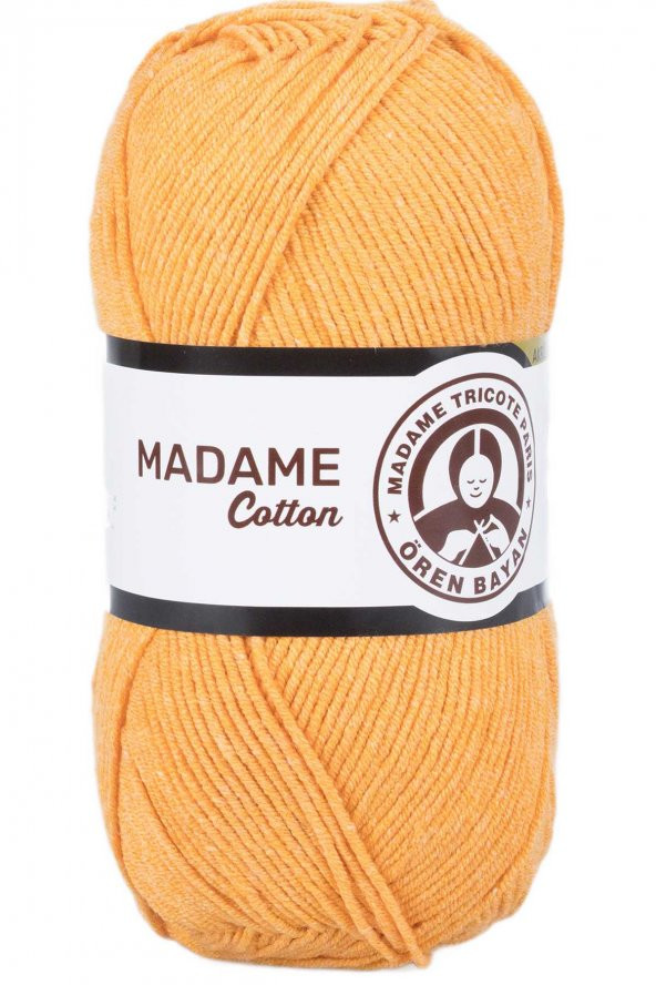 Madame Cotton El Örgü İpi Yünü 100 gr 007 Turuncu