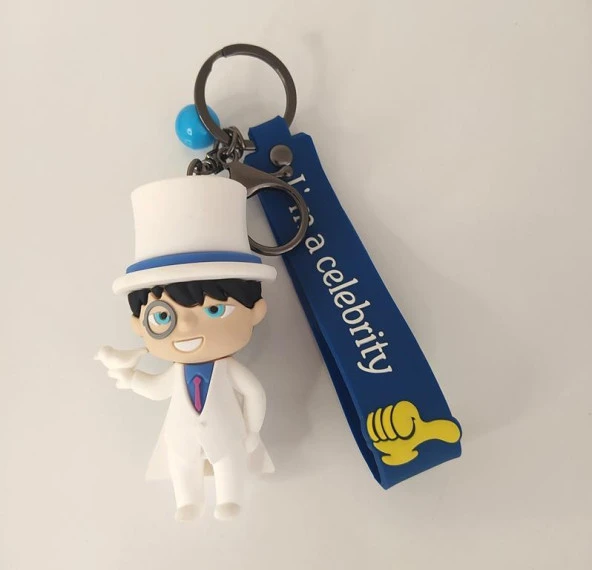 Dedektif Conan Silikon Anahtarlık Çanta Süsü Oyuncak Araba Süsü - Resim 3