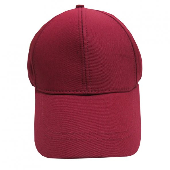 bordo şapka unisex model ayarlanabilir özellikte