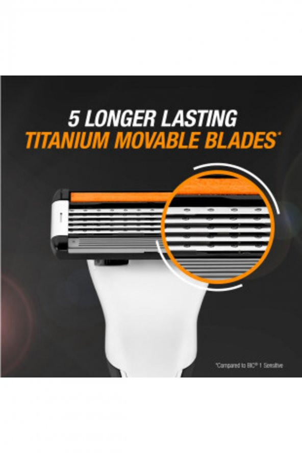 Flex 5 Hybrid Erkek Tıraş Bıçağı 1 Sap + 2 Başlık 5 Bıçak - 4