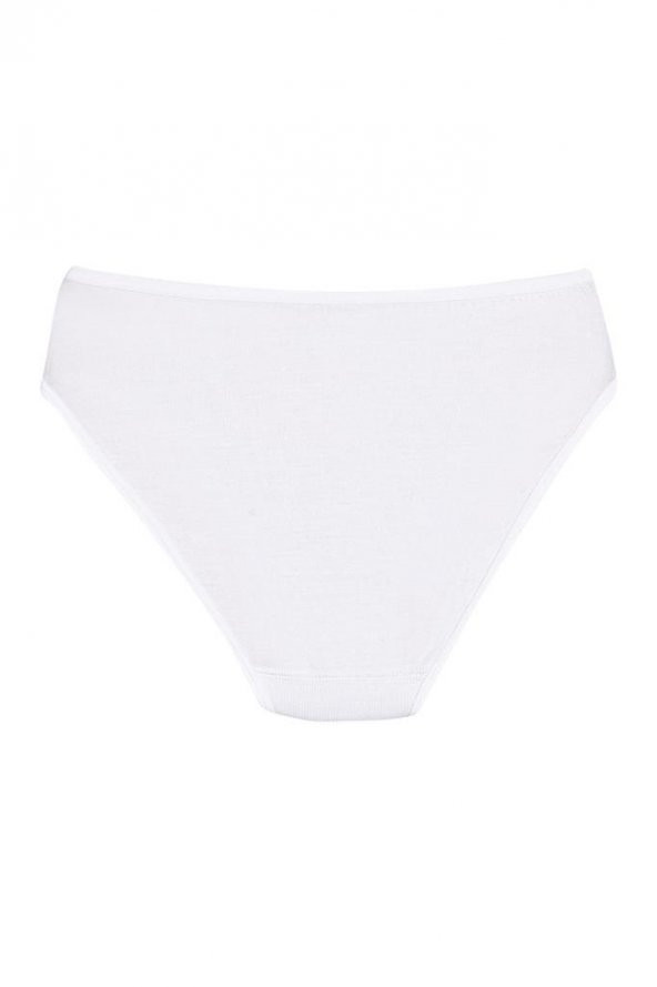 12 Adet Yıldız Bayan Bambu Bikini Külot Beyaz 3910 - 2